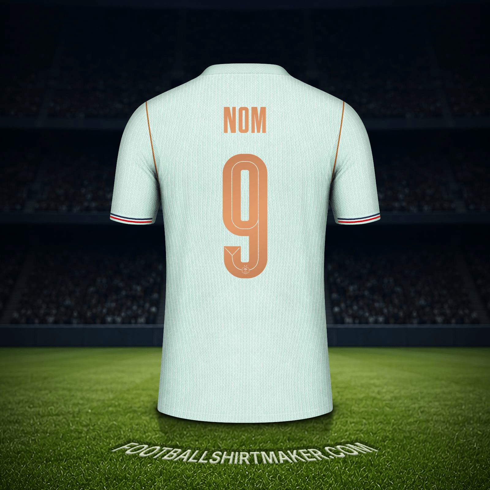 Maillot France Coupe du monde 2026 Extérieur -  nom - 9