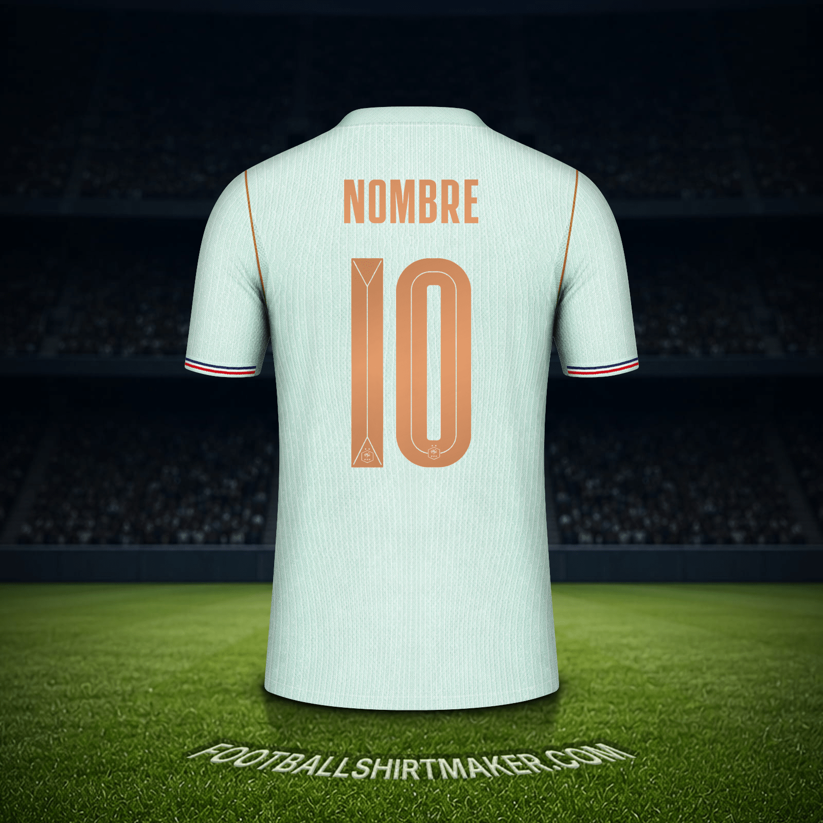 Camiseta Francia Mundial 2026 Visita -  nombre - 10