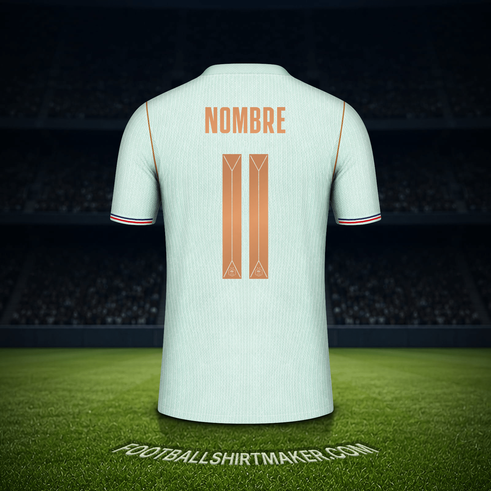 Camiseta Francia Mundial 2026 Visita -  nombre - 11