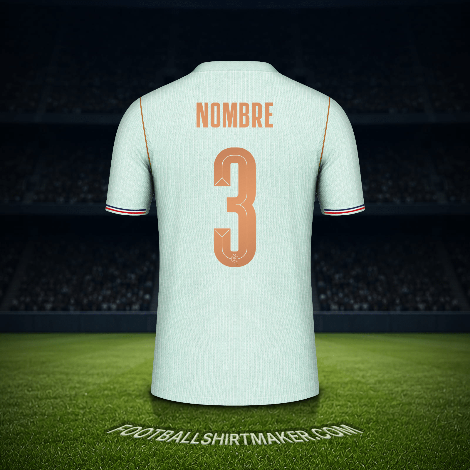 Camiseta Francia Mundial 2026 Visita -  nombre - 3