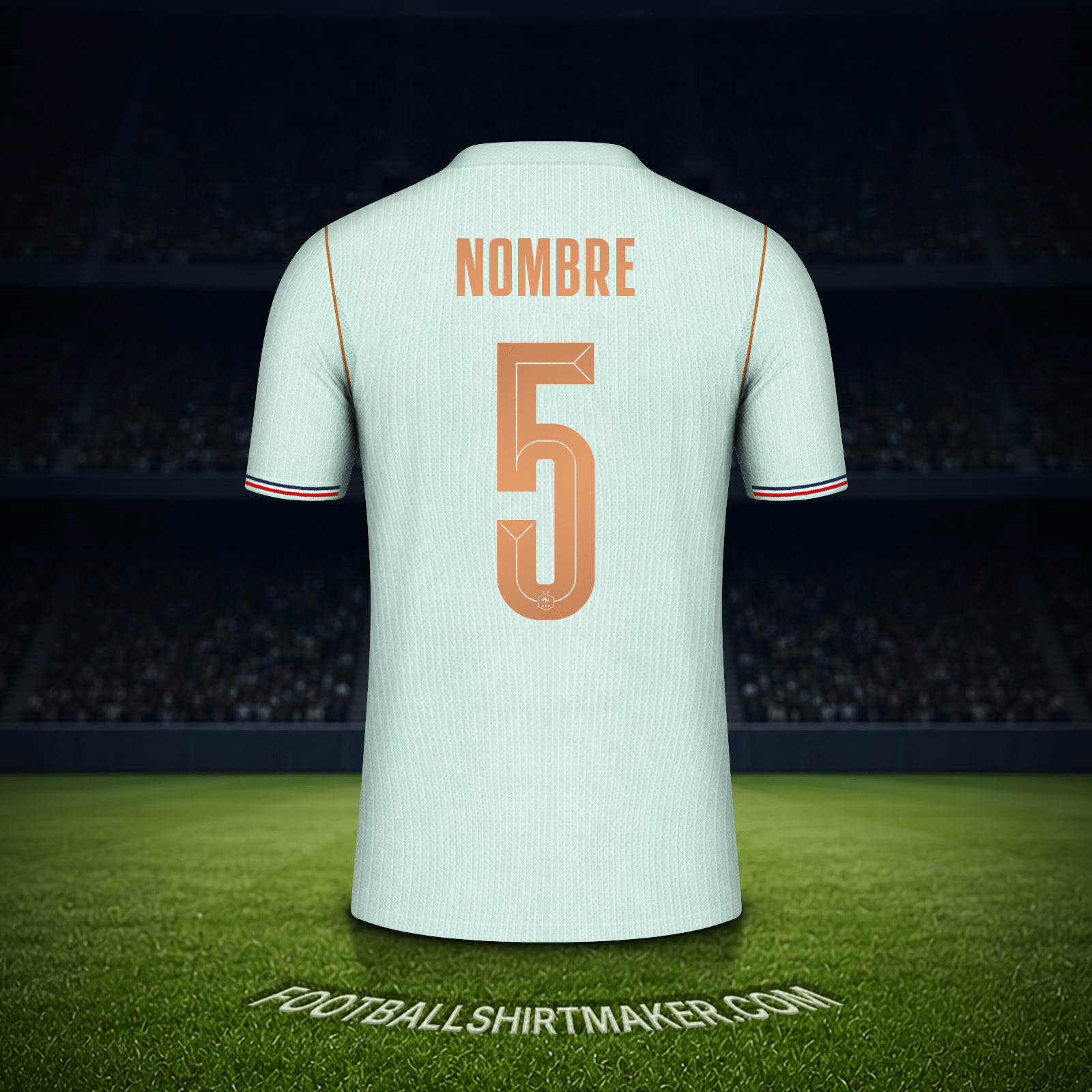 Jersey Francia Mundial 2026 Visita -  nombre - 5