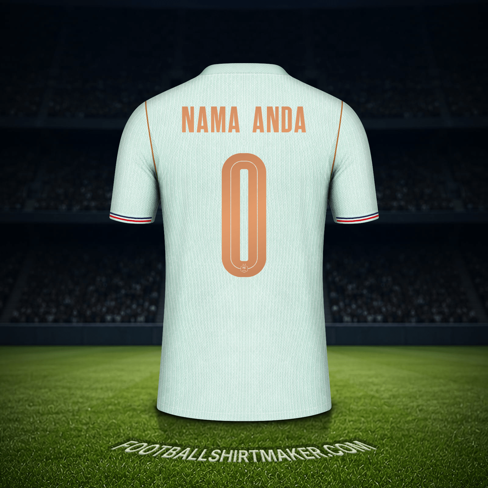 Jersey Prancis Piala Dunia 2026 Alternatif -  nama anda - 0