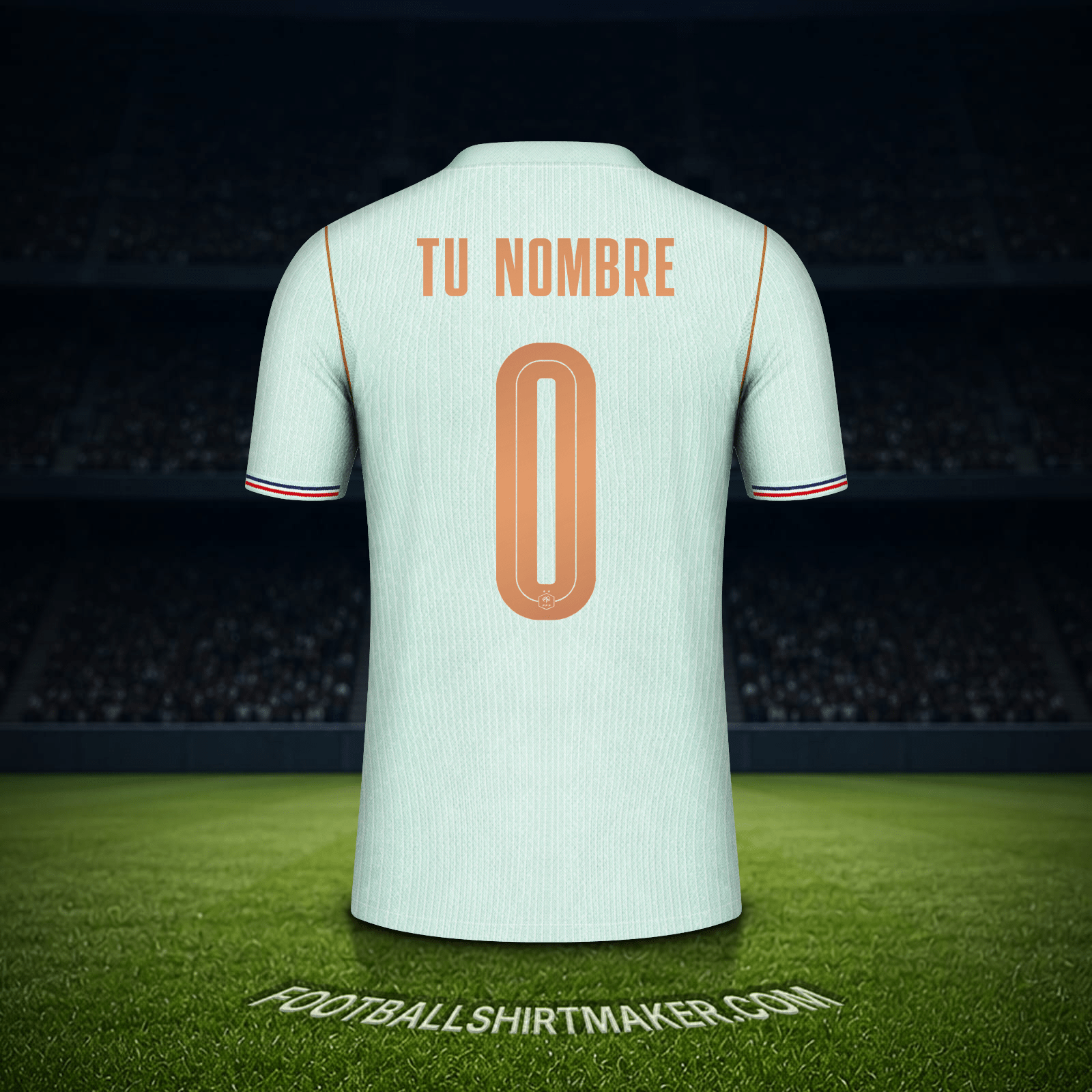 Camiseta Francia Mundial 2026 Visita -  tu nombre - 0