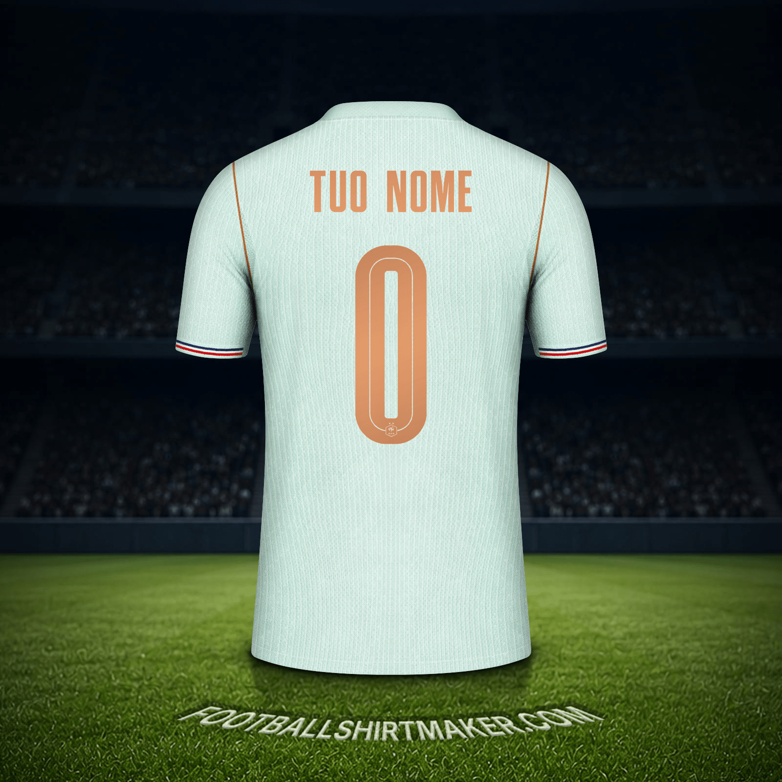 Maglia Francia Mondiali 2026 Seconda -  tuo nome - 0