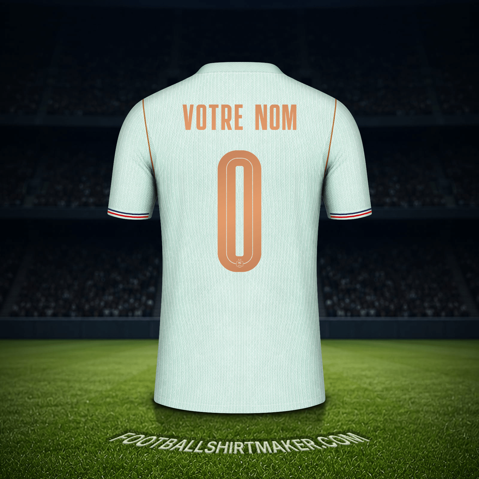 Maillot France Coupe du monde 2026 Extérieur -  votre nom - 0