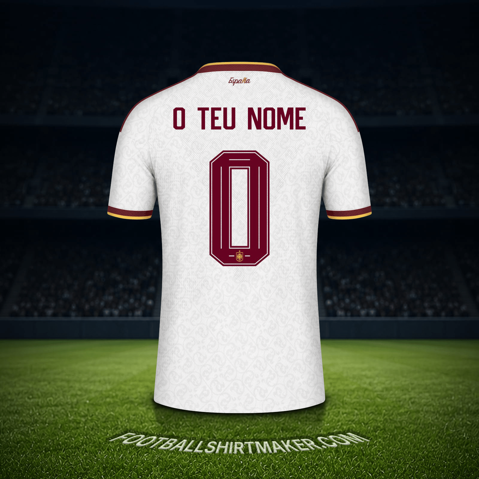 Camisola Espanha Copa do Mundo 2026 Alternativa -  o teu nome - 0