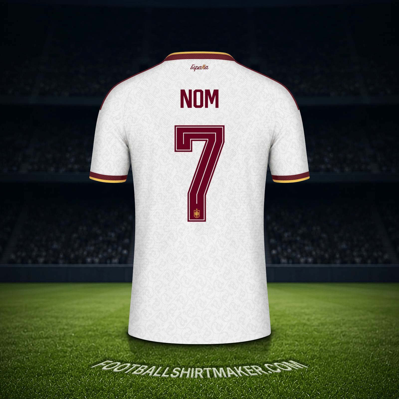 Maillot Espagne Coupe du monde 2026 Extérieur -  nom - 7