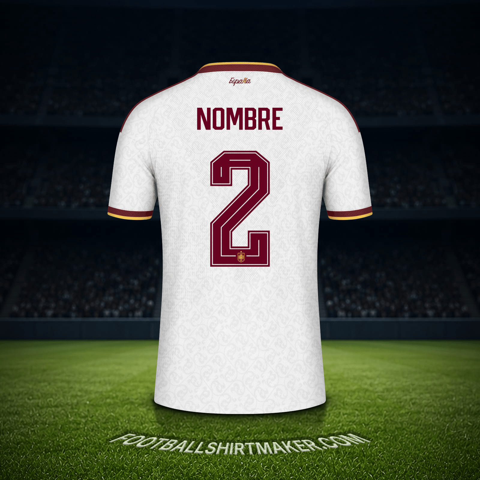 Camiseta España Mundial 2026 Visita -  nombre - 2