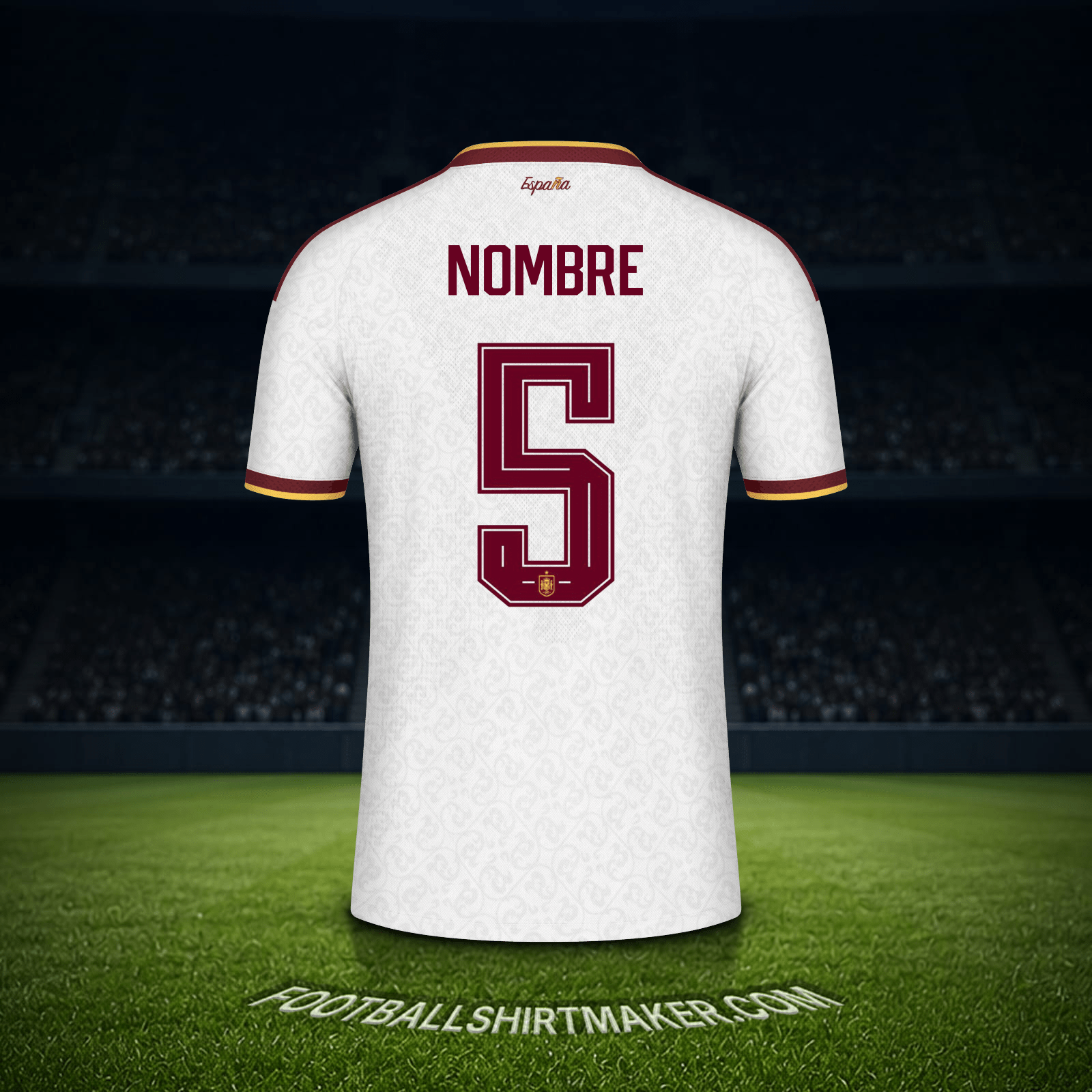 Camiseta España Mundial 2026 Visita -  nombre - 5