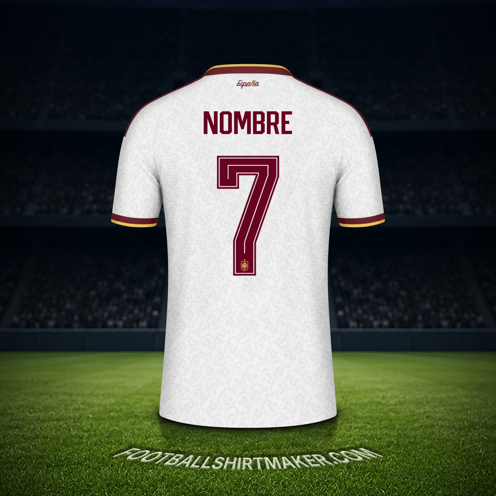 Camiseta España Mundial 2026 Visita -  nombre - 7