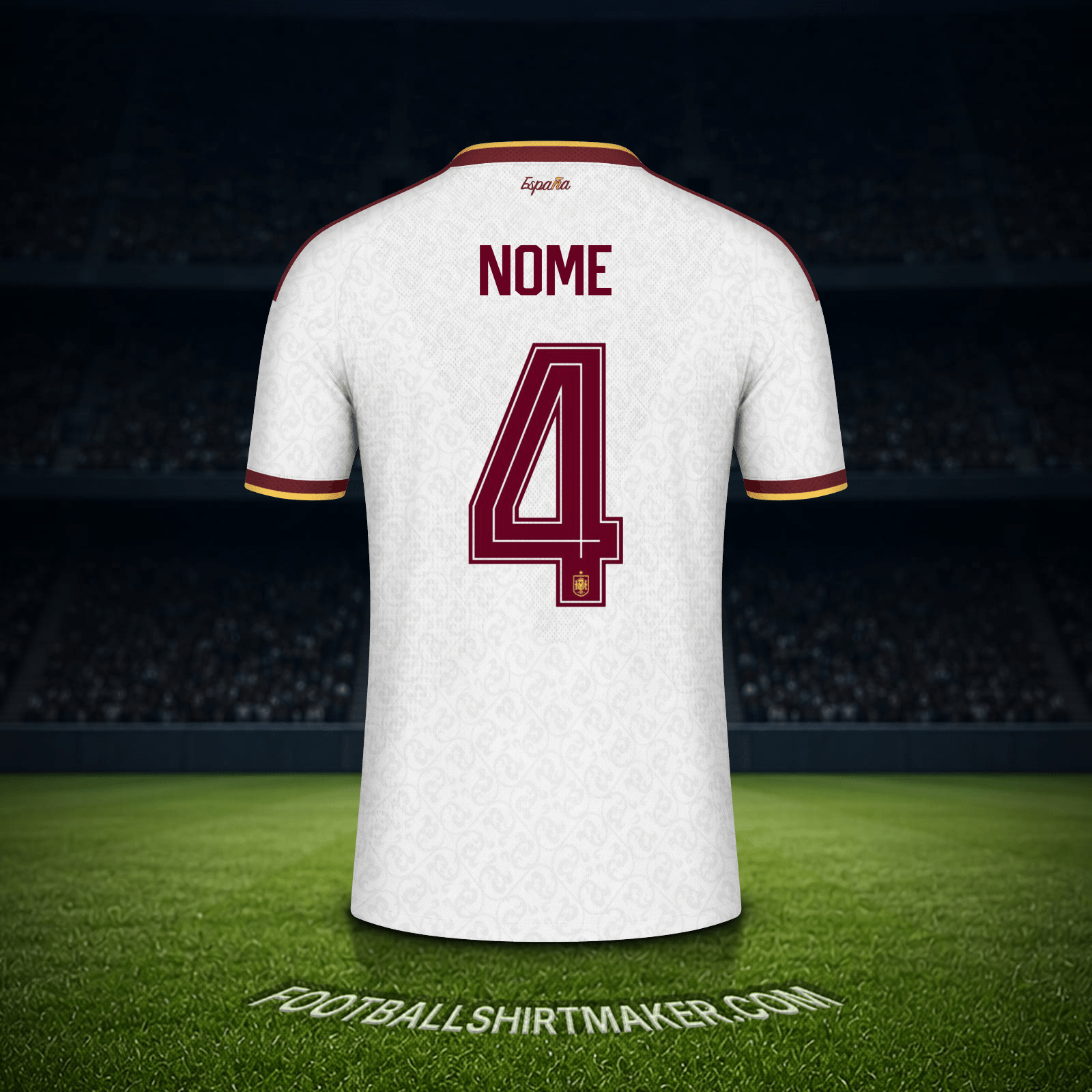 Camisa Espanha Copa do Mundo 2026 Alternativa -  nome - 4