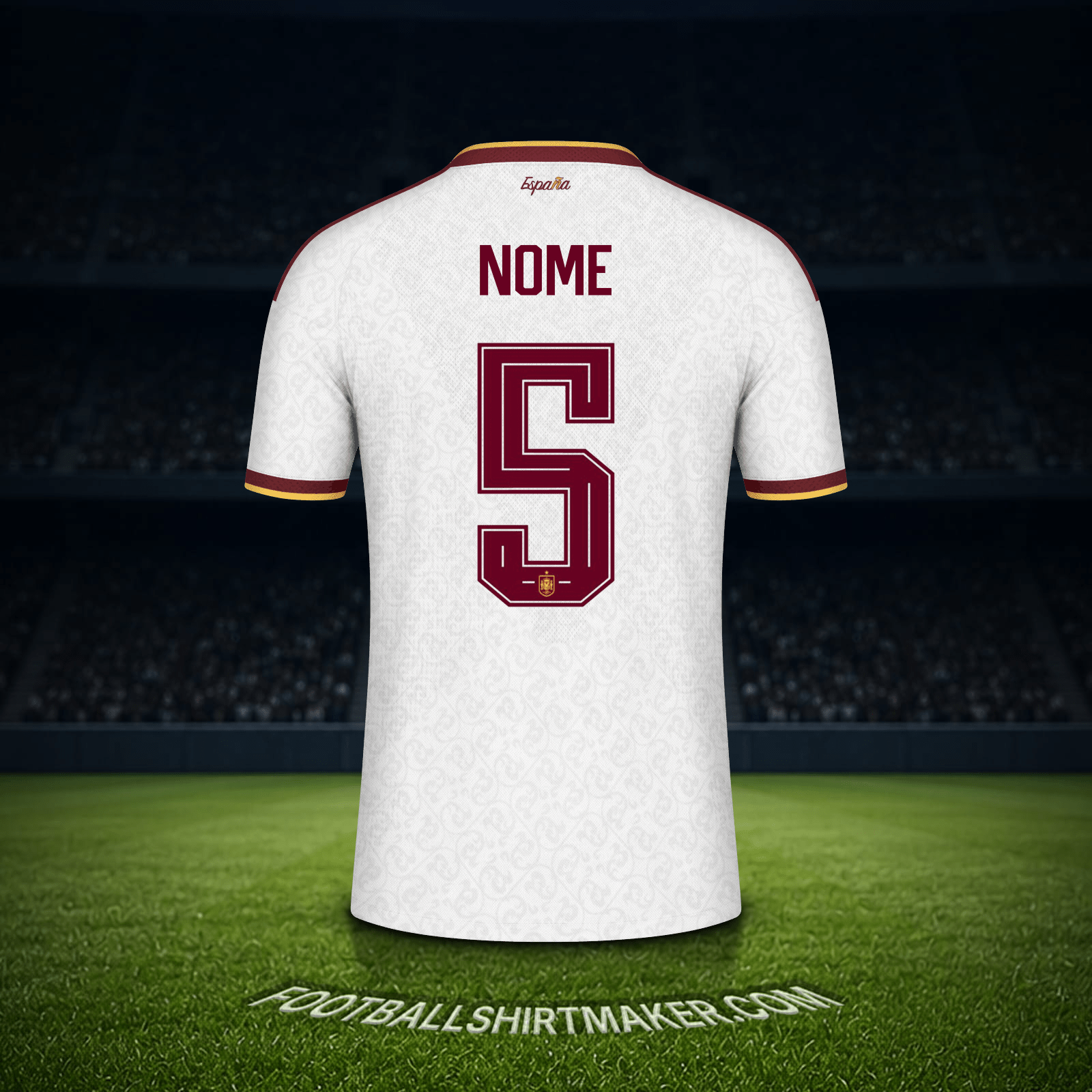Camisa Espanha Copa do Mundo 2026 Alternativa -  nome - 5