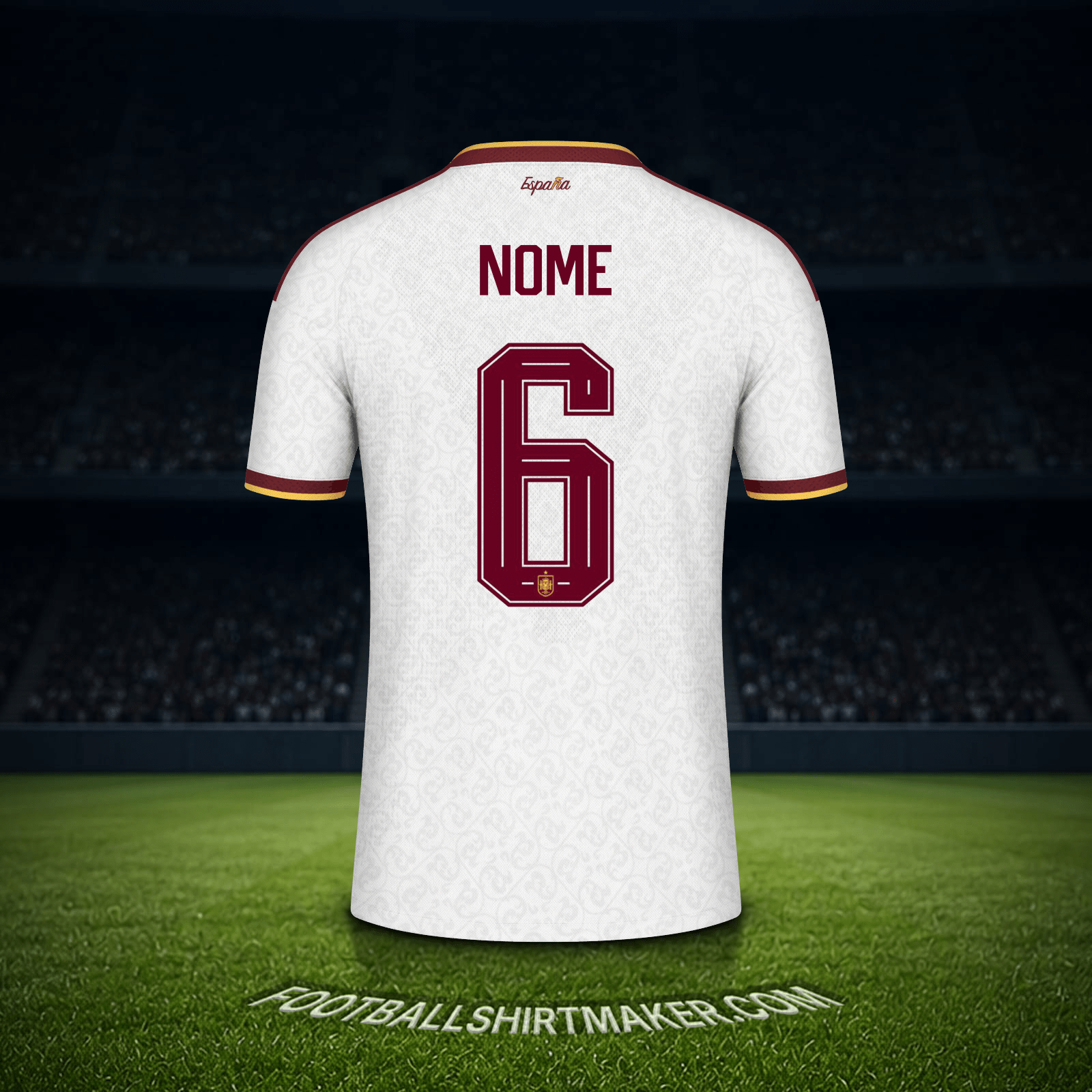 Camisa Espanha Copa do Mundo 2026 Alternativa -  nome - 6