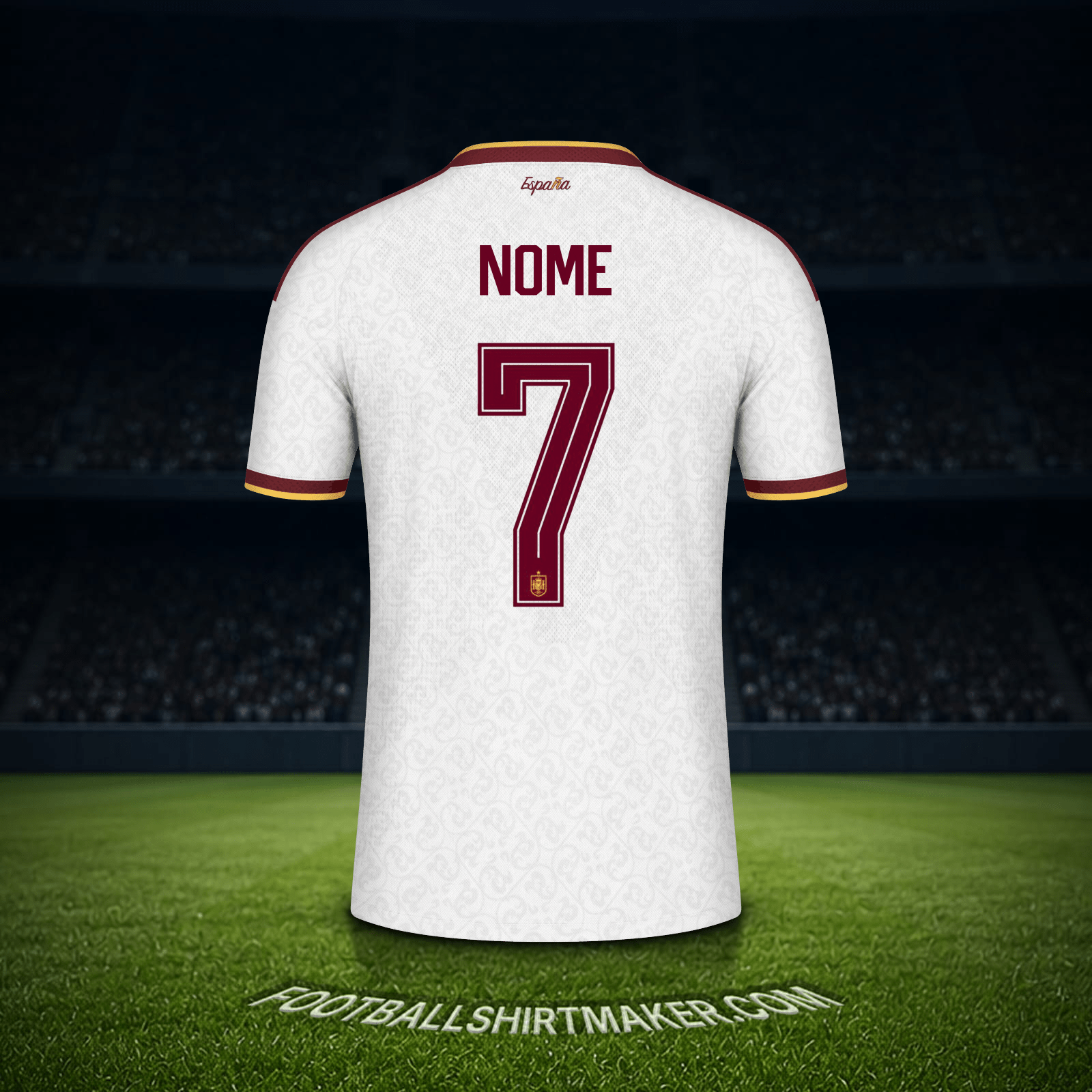 Camisa Espanha Copa do Mundo 2026 Alternativa -  nome - 7