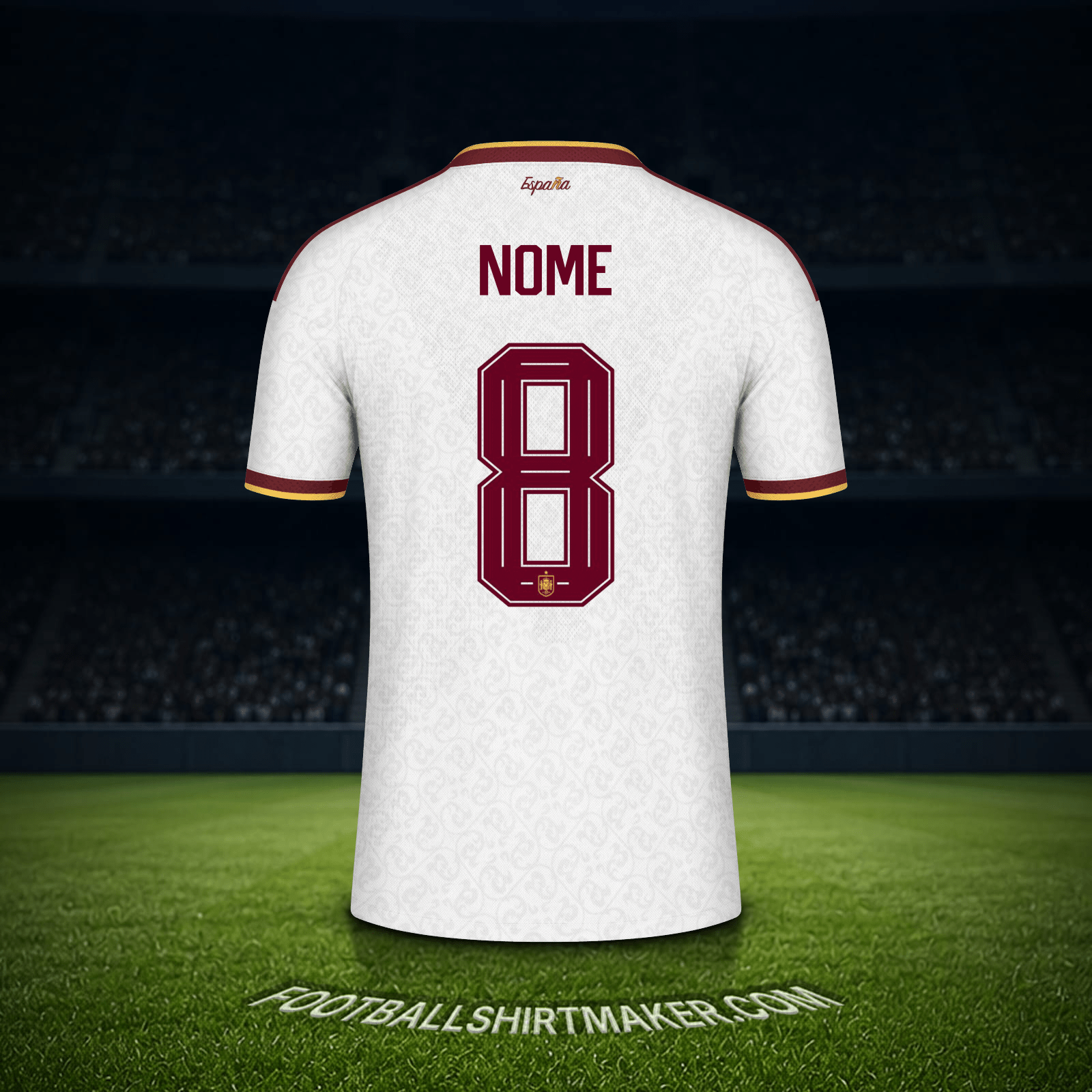 Camisa Espanha Copa do Mundo 2026 Alternativa -  nome - 8