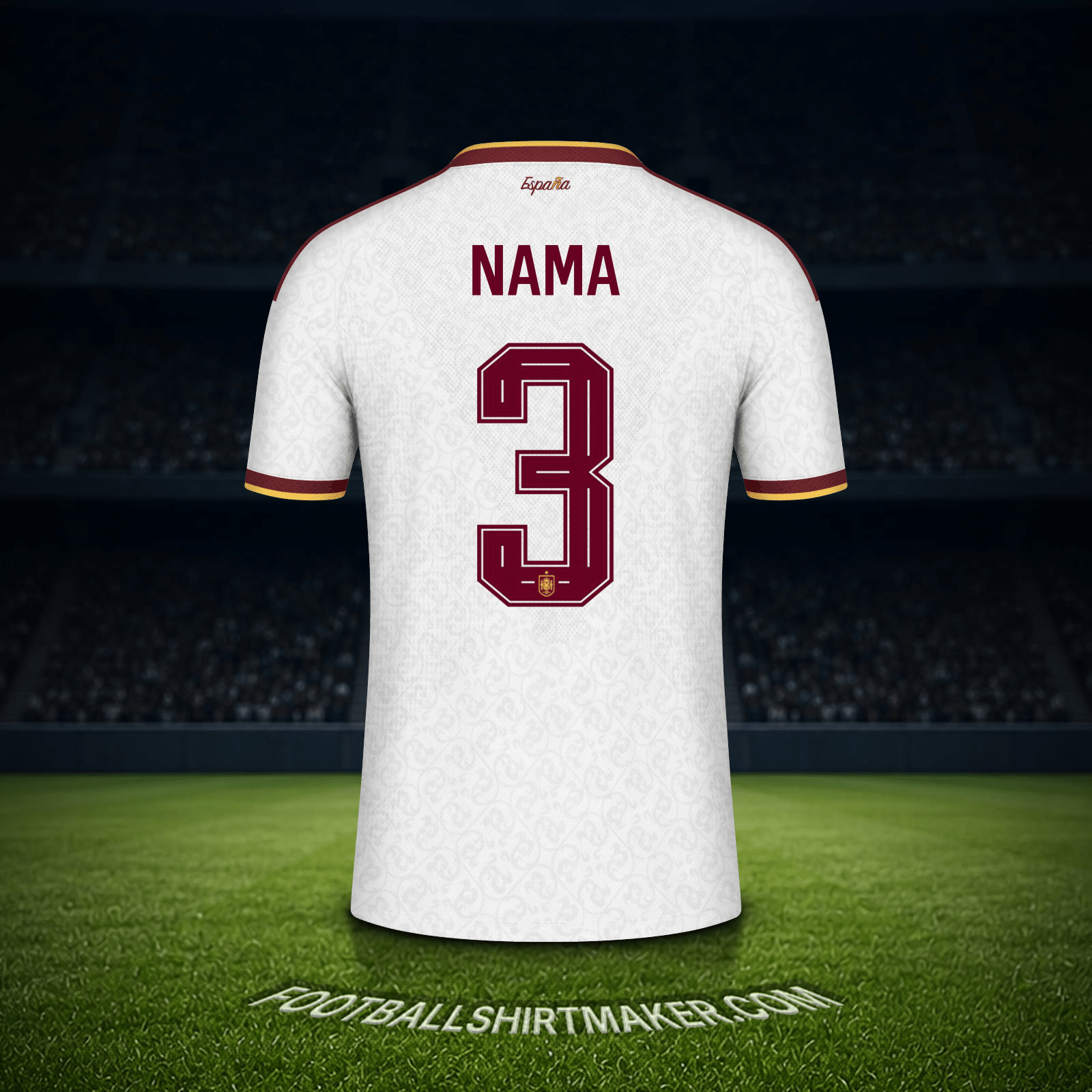 Jersey Spanyol Piala Dunia 2026 Alternatif -  nama - 3