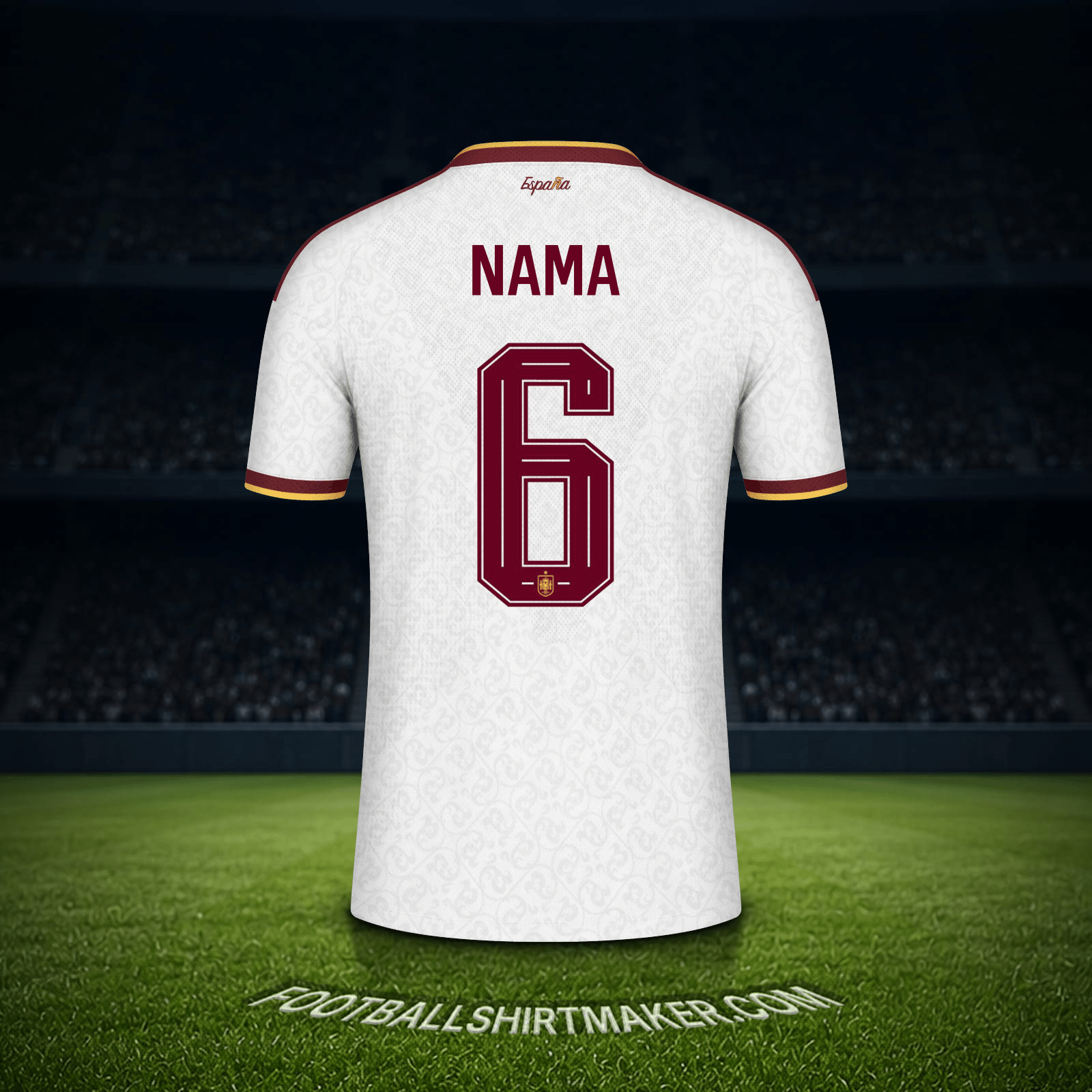Jersey Spanyol Piala Dunia 2026 Alternatif -  nama - 6