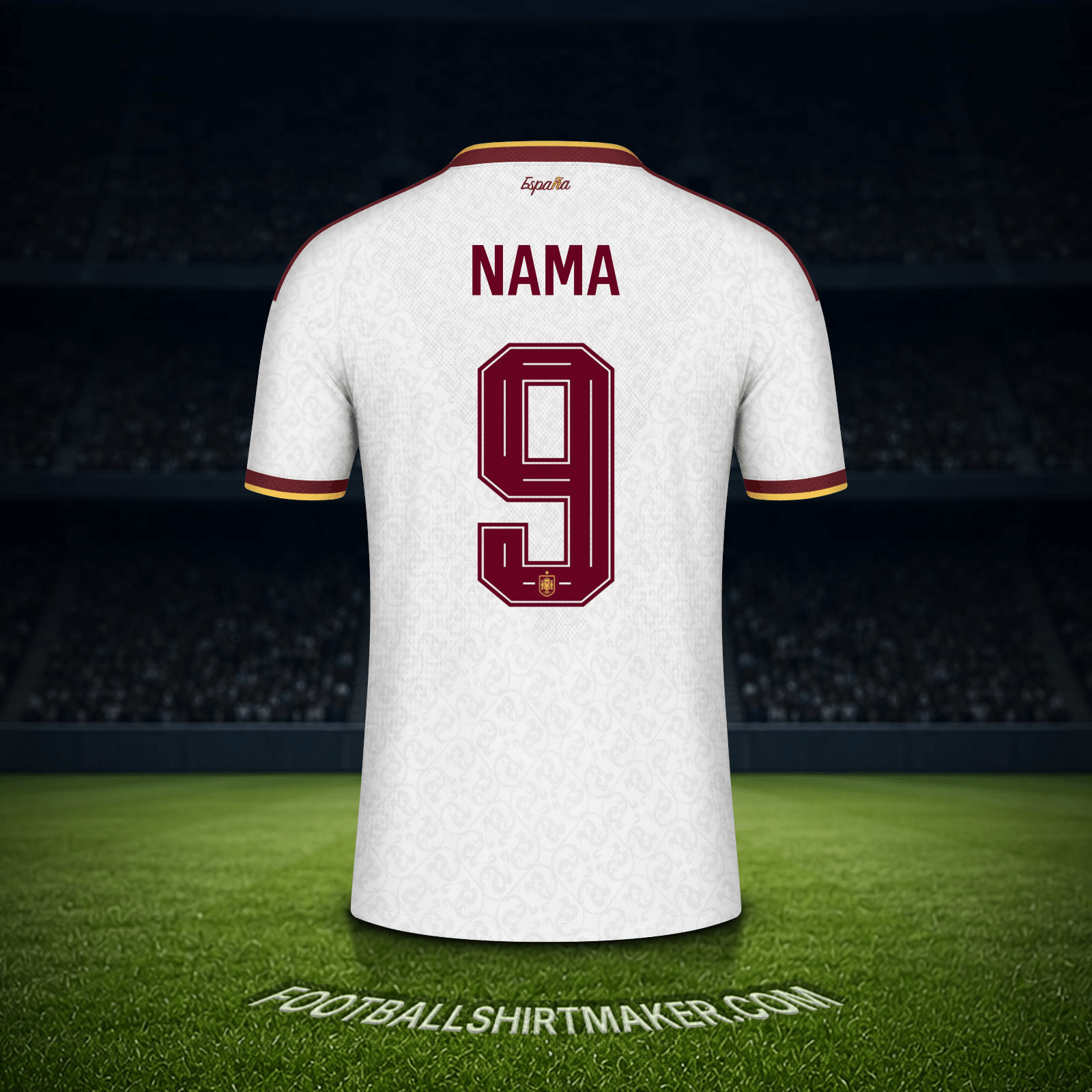 Jersey Spanyol Piala Dunia 2026 Alternatif -  nama - 9