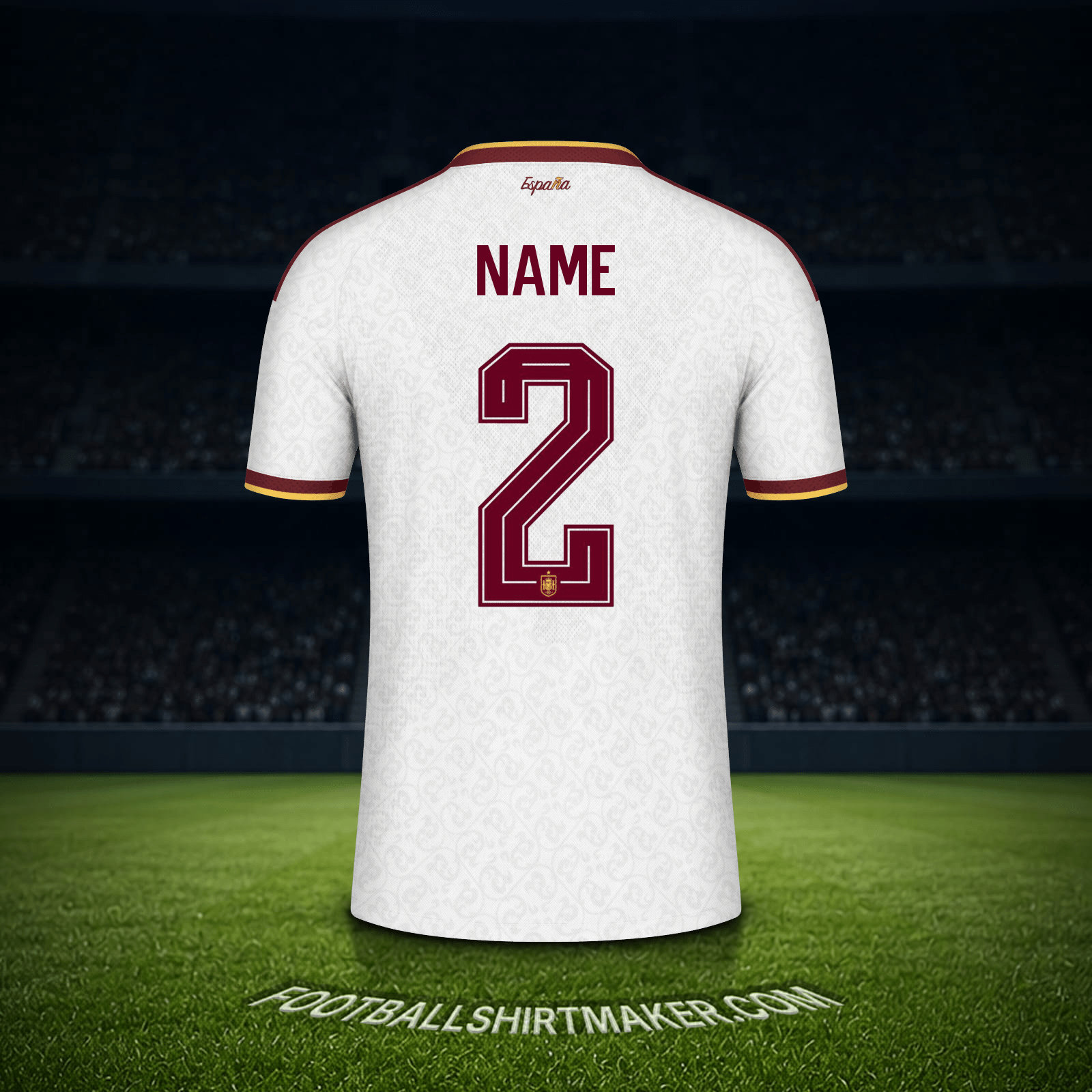 Jersey Spain World Cup 2026 Away -  name - 2