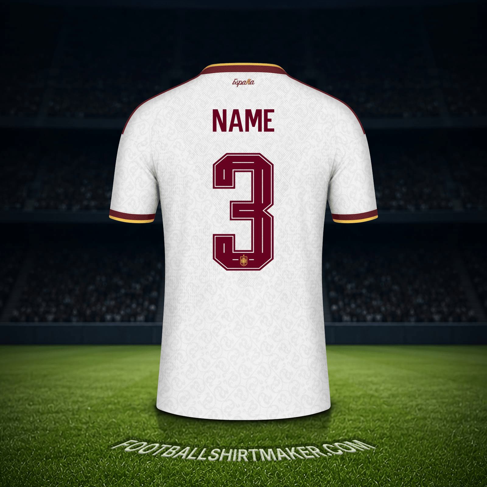 Trikot Spanien Weltmeisterschaft 2026 Auswärts -  name - 3