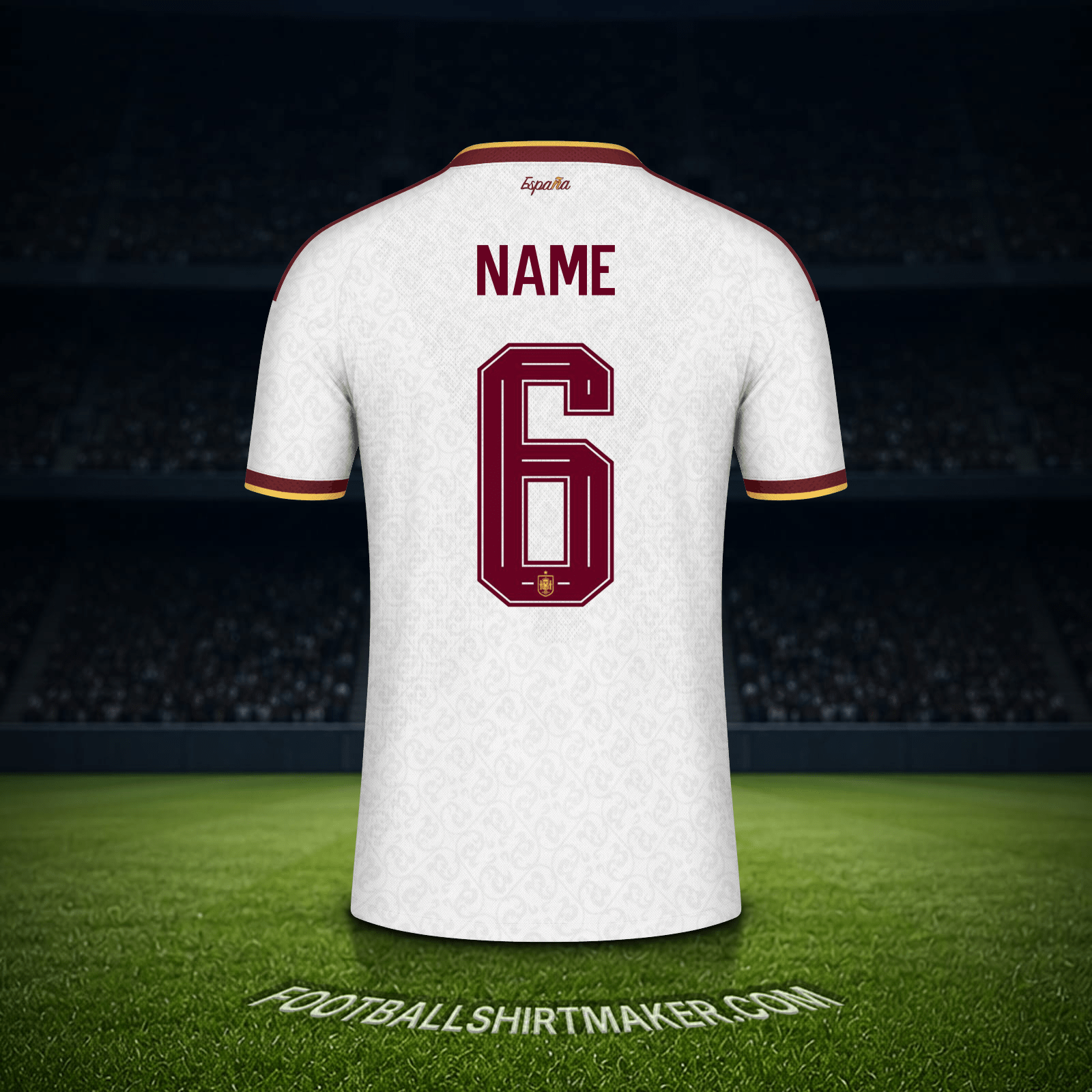 Jersey Spain World Cup 2026 Away -  name - 6