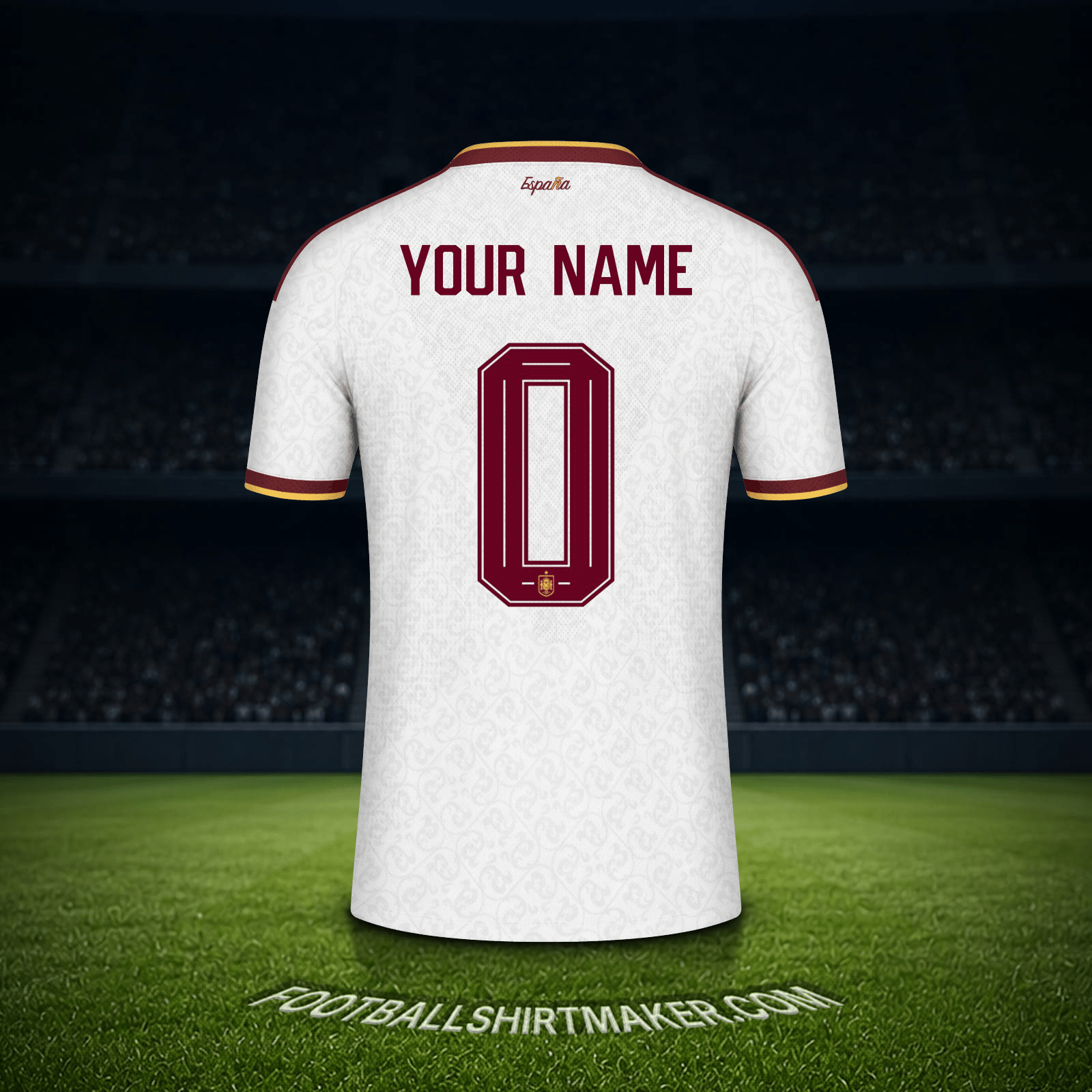 Shirt Spain World Cup 2026 Away -  your name - 0