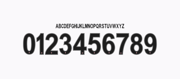 Besiktas JK font  numbers letters nameset ttf tipografia numeros letras fuente vector svg eps ai