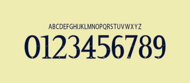 Club America font 2014/15 numbers letters nameset ttf tipografia numeros letras fuente vector svg eps ai