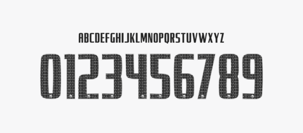 Club America font 2021 III numbers letters nameset ttf tipografia numeros letras fuente vector svg eps ai