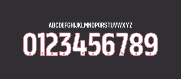 Estados Unidos font  numbers letters nameset ttf tipografia numeros letras fuente vector svg eps ai