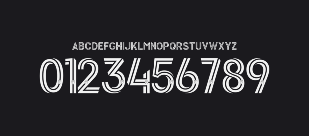 LA Galaxy font  numbers letters nameset ttf tipografia numeros letras fuente vector svg eps ai