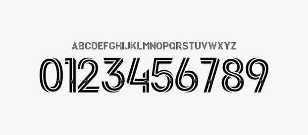 LA Galaxy font 2022/2023 numbers letters nameset ttf tipografia numeros letras fuente vector svg eps ai