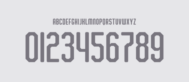 Liga de Quito font  numbers letters nameset ttf tipografia numeros letras fuente vector svg eps ai