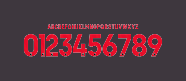 Newcastle United FC font 2023/2024 numbers letters nameset ttf tipografia numeros letras fuente vector svg eps ai