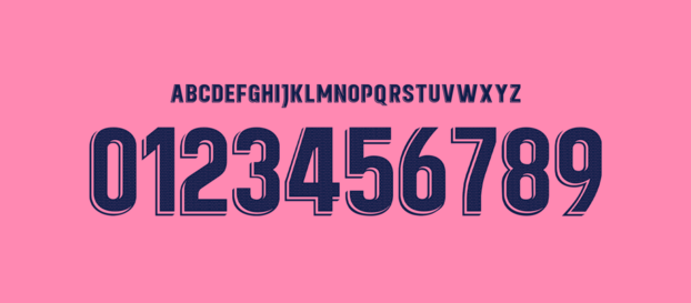 Real Madrid CF font  numbers letters nameset ttf tipografia numeros letras fuente vector svg eps ai