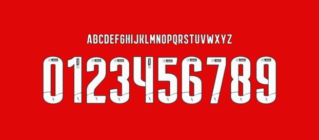 SL Benfica font  numbers letters nameset ttf tipografia numeros letras fuente vector svg eps ai