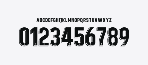 Valencia CF font 2022/2023 numbers letters nameset ttf tipografia numeros letras fuente vector svg eps ai