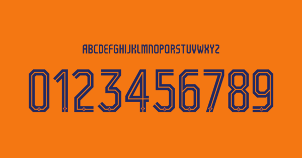 Font Belanda Jersey 2024 Nama Huruf Angka Preview 00 4614