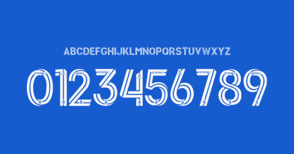Font Universidad De Chile Jersey 2023 Nama Huruf Angka Preview 01 4484