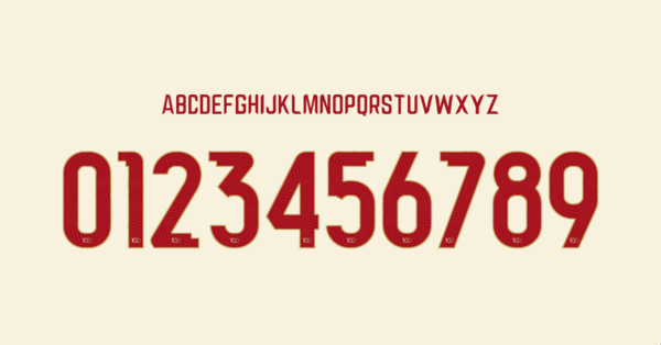 Font Universitario Jersey 2024 Nama Huruf Angka Preview 00 4593