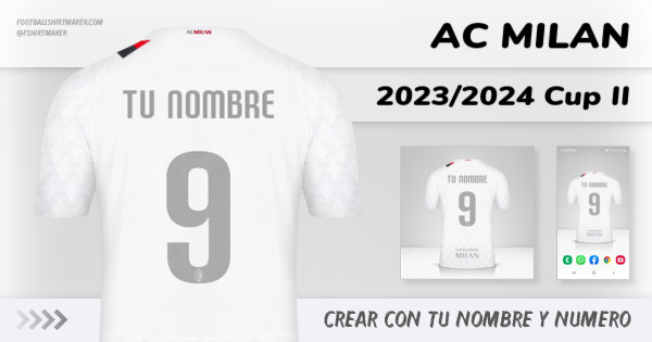 Camiseta AC Milan 2023/2024 Cup II