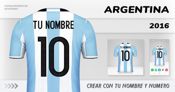 camiseta Argentina 2016