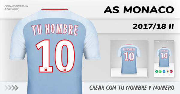 camiseta As Monaco 2017/18 II