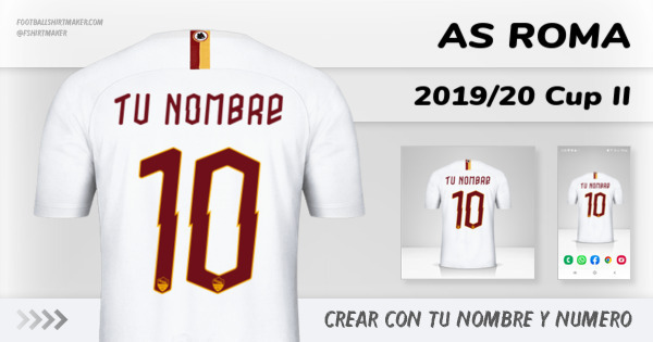 camiseta AS Roma 2019/20 Cup II