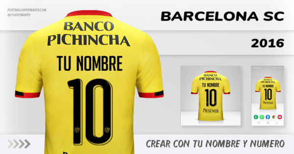 camiseta Barcelona SC  2016