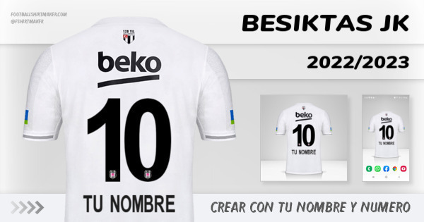 camiseta Besiktas JK 2022/2023