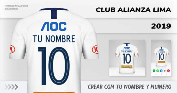 camiseta Club Alianza Lima 2019