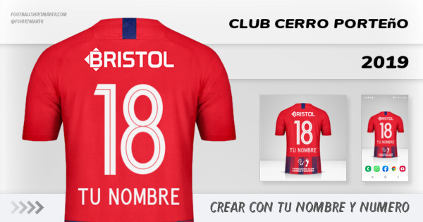 camiseta Club Cerro Porteño 2019