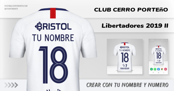 camiseta Club Cerro Porteño Libertadores 2019 II