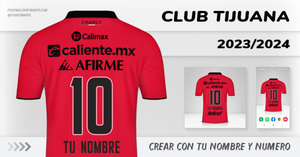 camiseta Club Tijuana 2023/2024